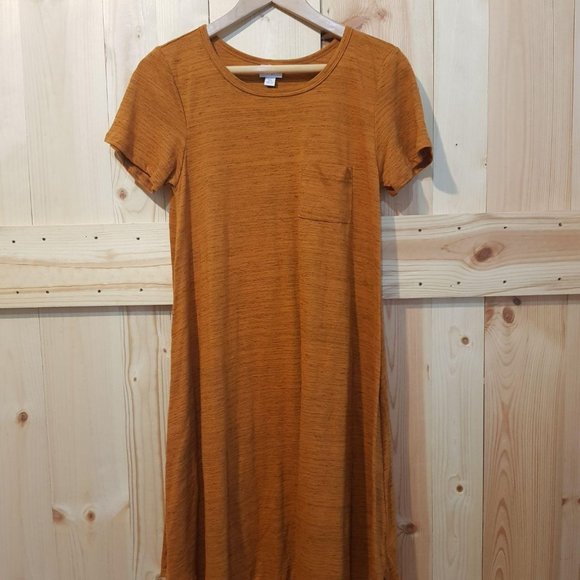LuLaRoe Dresses & Skirts - NWOT Lularoe Size XS Orange Carly T-shirt Dress